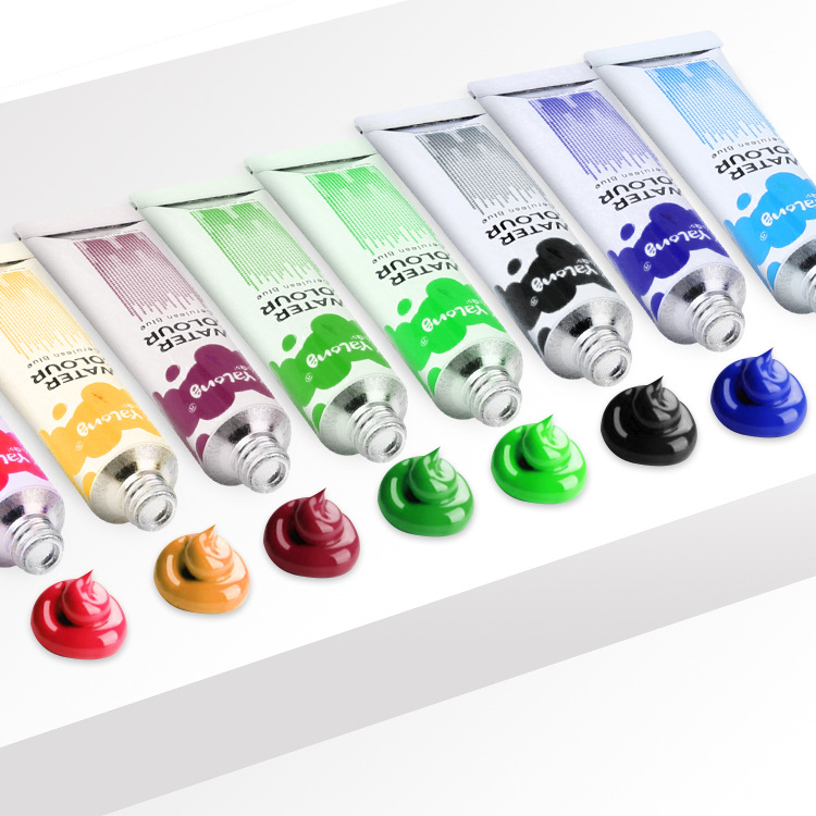 Yalong Cross-border 2025 Student Watercolor Wholesale, student art supplies, non-toxic aluminum tube children's watercolor paint Item Picture
