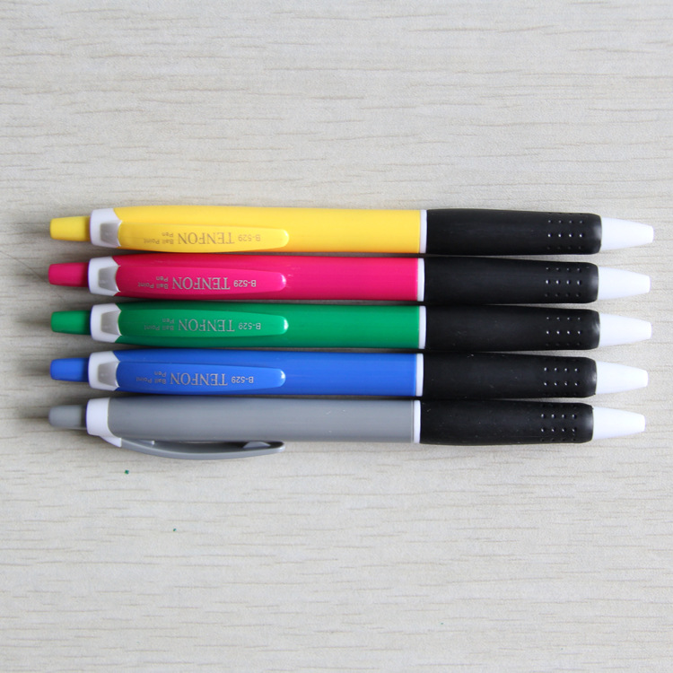 TENFON529d plastic Ballpoint pen, wholesale ballpoint pen, office advertising pen, Tianfeng writing tools Specification drawing