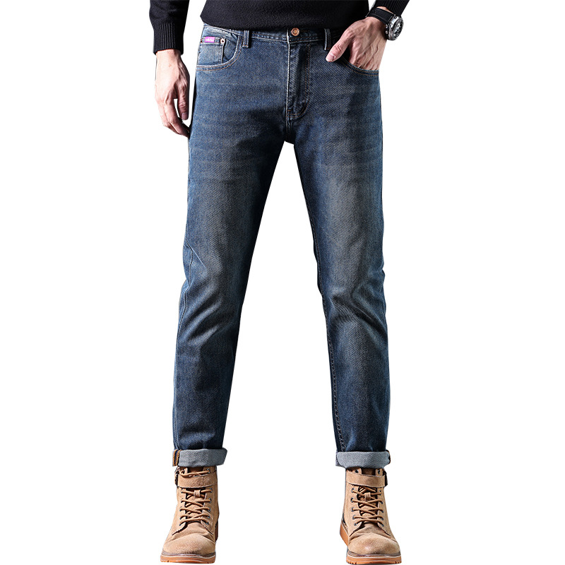 Best-selling men's wear/Autumn and winter new high-quality casual denim skinny skinny skinny jeans for men Item Picture