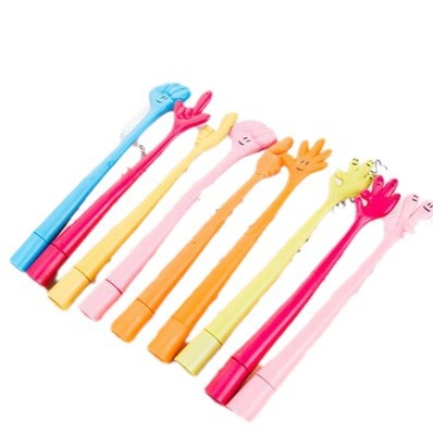 P-0193 Creative Stationery, Cute Ballpoint pens, Cartoon gesture advertising pens, curved finger pens wholesale Item Picture