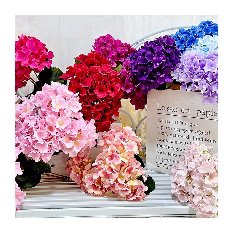 仿真花DIY发饰配件/仿真花/5朵塑膠花/假花/假花批发白底实物图