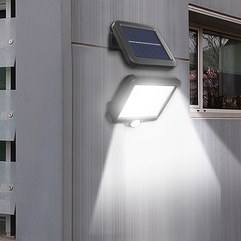 Cross-border new solar sensor light, outdoor waterproof garden light, split lighting, wall lamp, solar floodlight details Picture