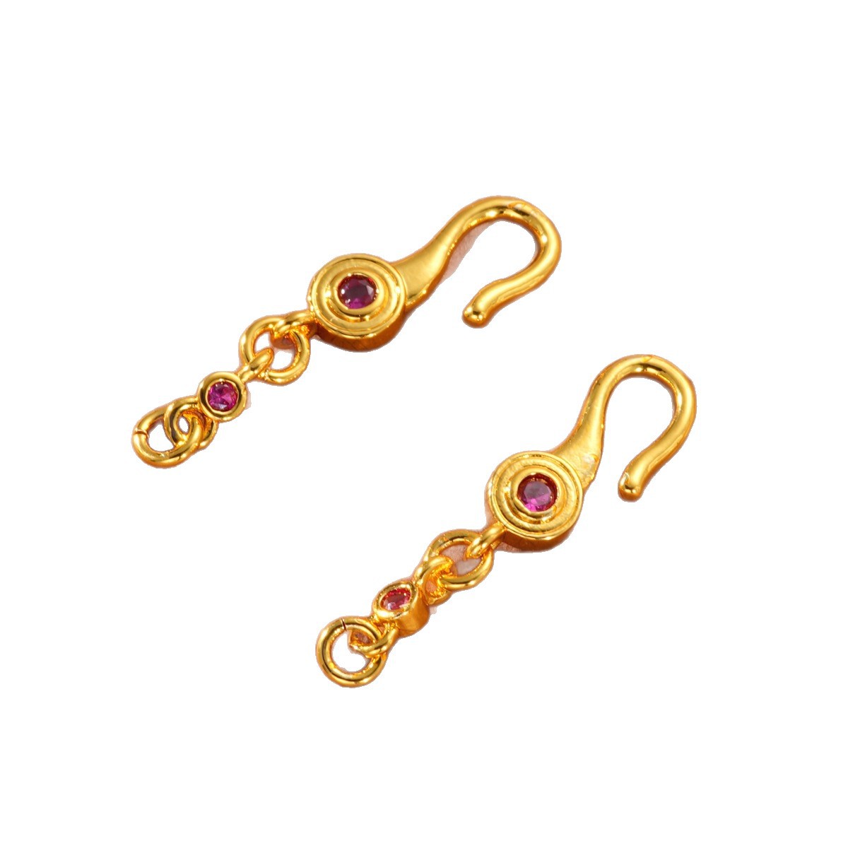 Ancient-style Vietnamese sand gold color-preserving rose large spacer beads high-end DIY bracelet necklace jewelry accessories Item Picture