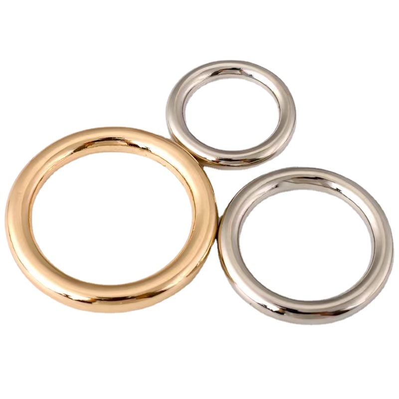 Luggage hardware accessories: Metal seamless circle buckle, no-interface O-ring, closed solid circular ring, wholesale in stock Item Picture