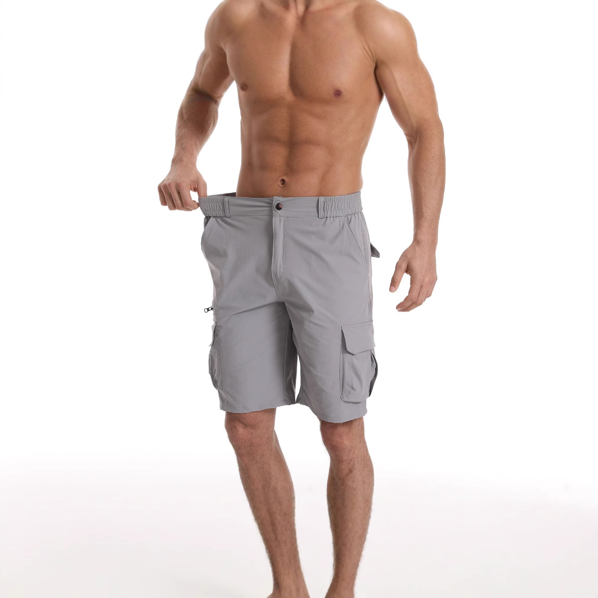 Cross-border 3695 style summer new multi-pocket men's sports mountaineering waterproof shorts that have been popular in Europe and America for 25 years Specification image