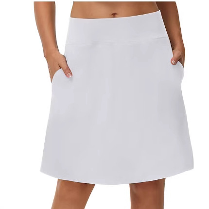 Cross-border casual style sports tennis skirt and pants, two pieces of yoga and fitness mid-length style, 2024 best-selling women's personalized style Item Picture