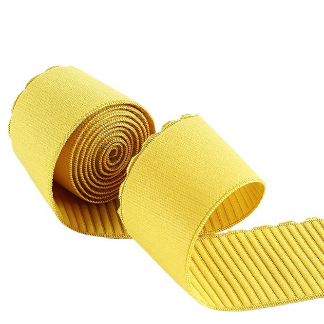 Multi-specification striped elastic elastic webbing, 4.5CM, sports underwear, toothed, clothing accessory, tank pattern, soft and elastic Item Picture