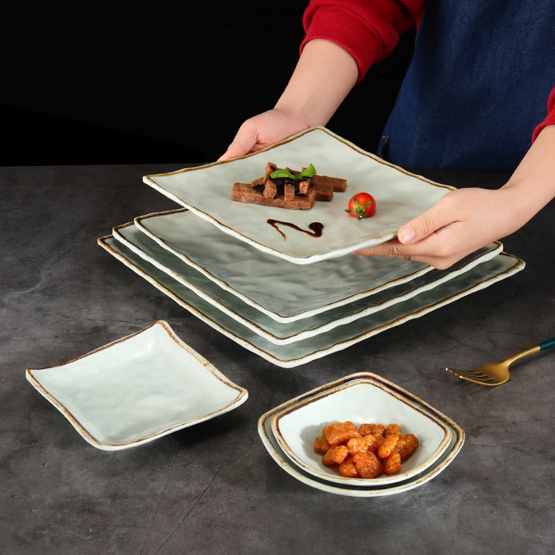 餐具/碗可爱/碗碟盘子/日式手绘碗盘/厨房用具产品图