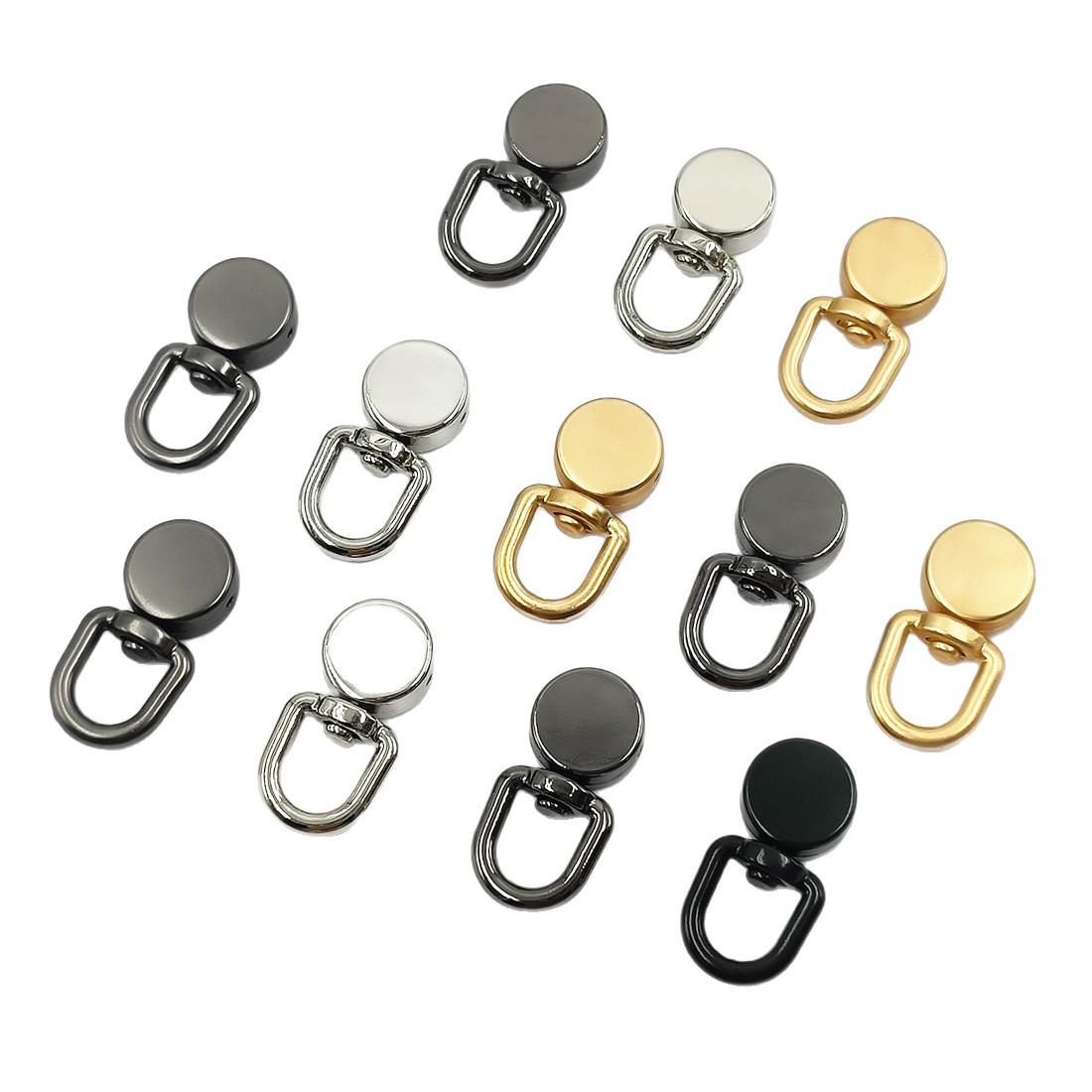 Zinc alloy mobile phone lanyard fixing clip link buckle, mobile phone case rotating head gasket, hardware accessories, snap Item Picture