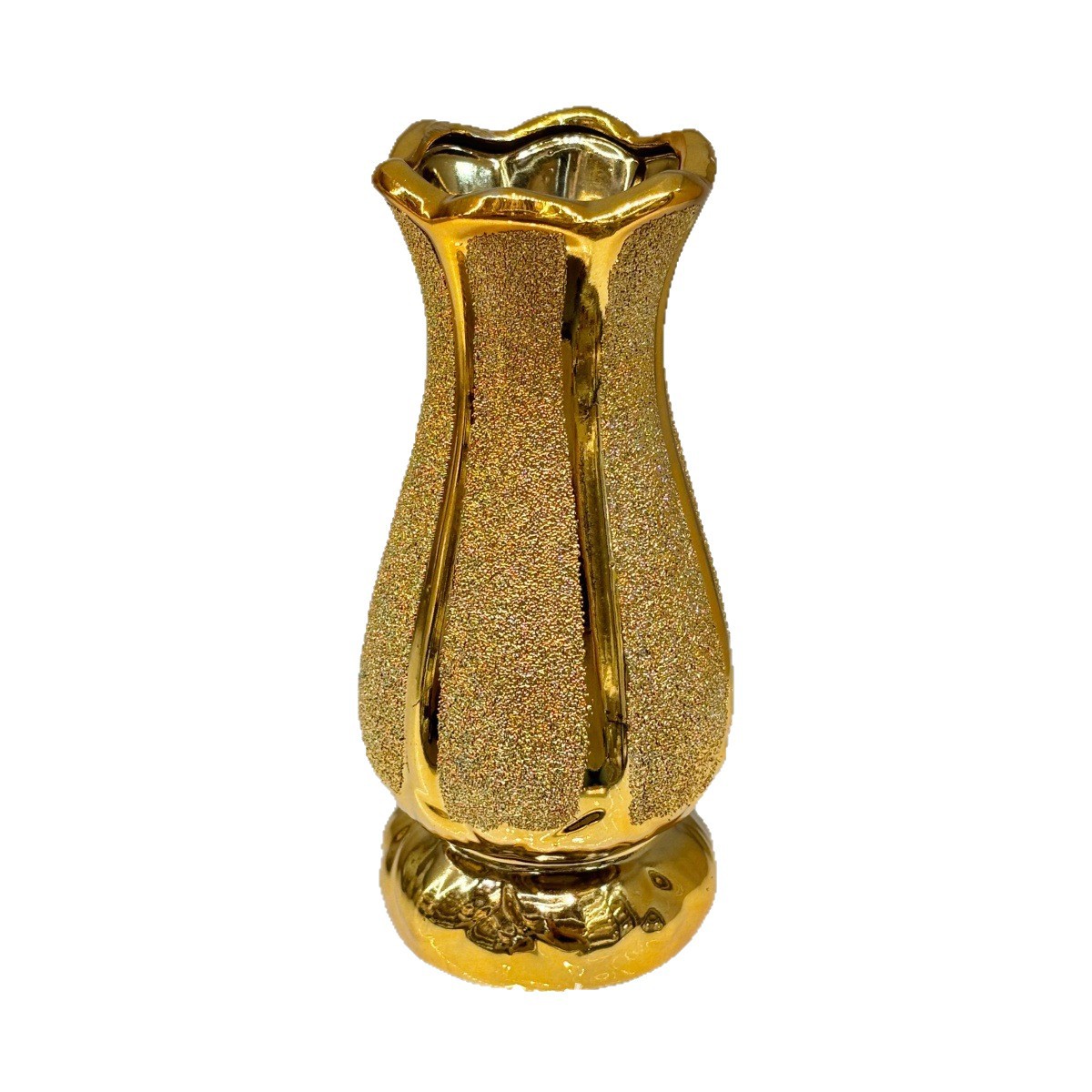 European-style light luxury ceramic, fashionable, creative and grand, gold and silver electroplating process, flower simulation, practical decorative gift Item Picture