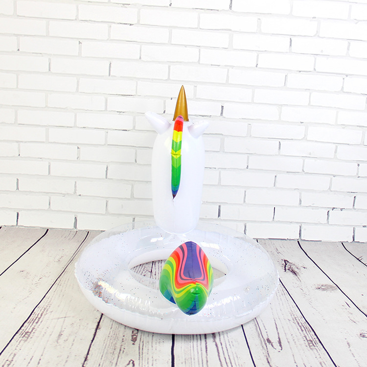 Inflatable unicorn swimming rings, PVC unicorn swimming rings, adult rainbow horse animal rings for foreign trade Application Scenario