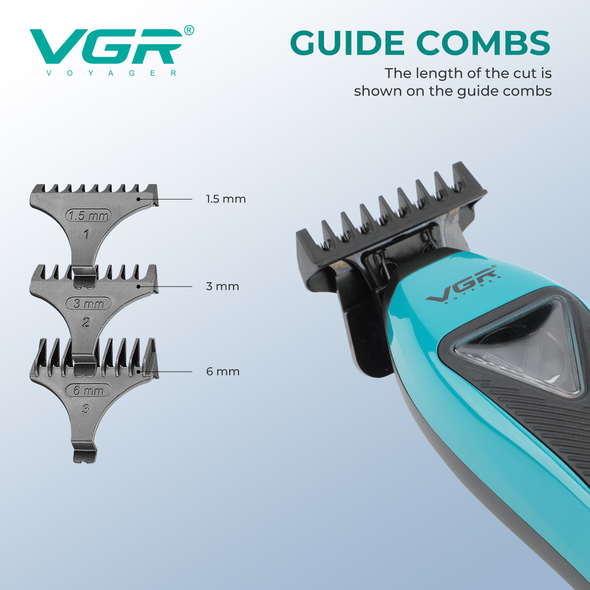 مقص الشعر عالي السرعة ذو دفع كهربائي عالي السرعة من طراز VGR035T عبر الحدود details Picture