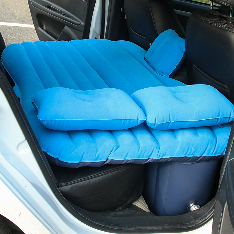 Car inflatable mattress, portable car, travel split flocking SUV, all-season air mattress inside the car, comfortable details Picture