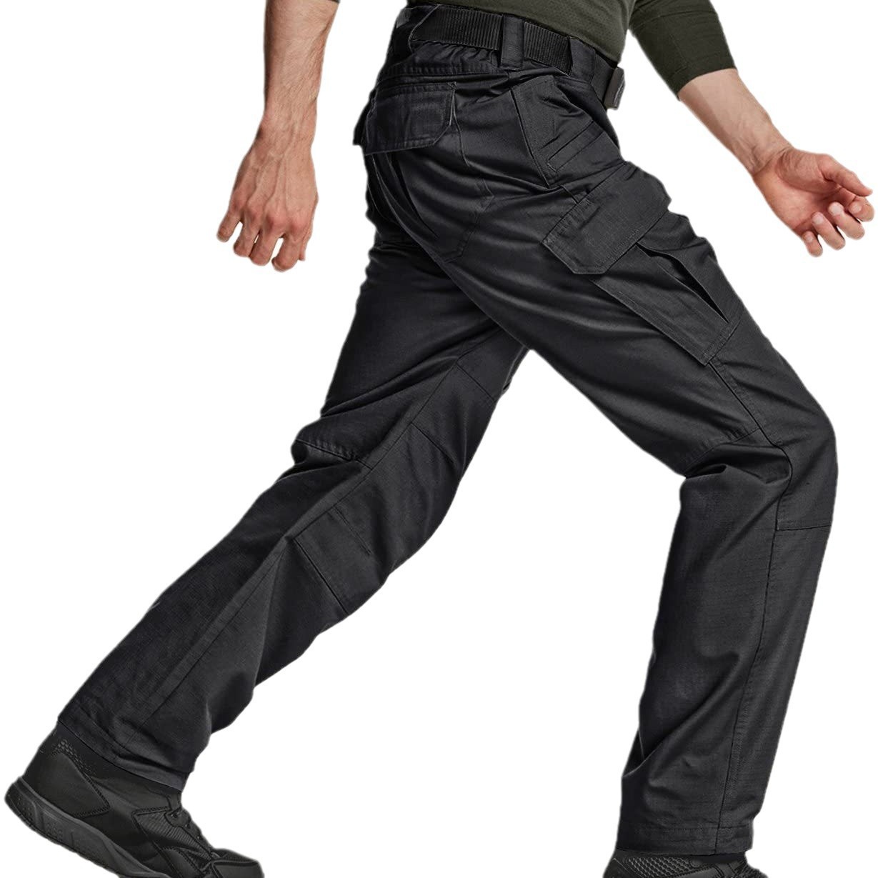 Cross-border men's outdoor sports workwear pants with multiple pockets, outdoor cycling, mountaineering and casual running pants in stock at the factory Item Picture