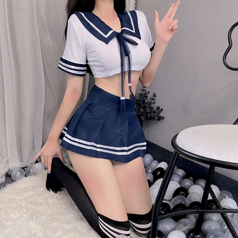 Erotic underwear, school student role-playing, sexy uniforms, seductive stage sailor suits, real-person passionate suits Specification image