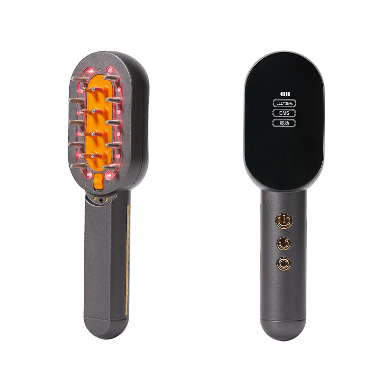 Healthy hair comb Microcurrent Infrared Vibration medicine application Massage instrument Hair care and combing skin Color Light Item Picture