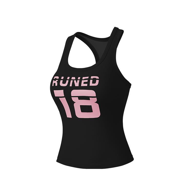 Summer's new trendy digital printed padded one-piece sports vest, high-strength outdoor sports yoga fitness wear details Picture