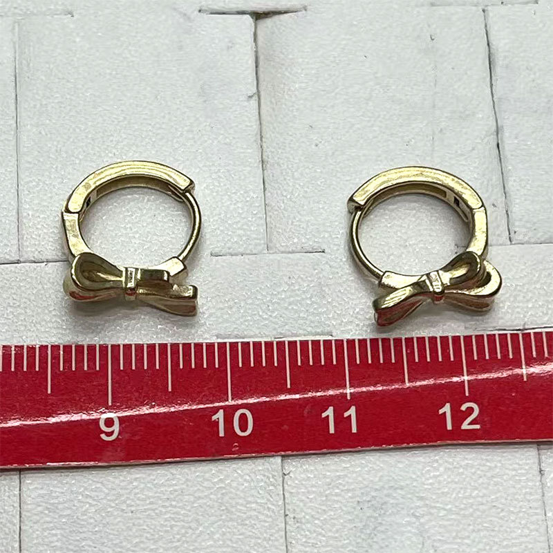 Cross-border bestsellers, Instagram-style earrings, versatile, simple and fashionable, golden earrings, round gold-plated earrings