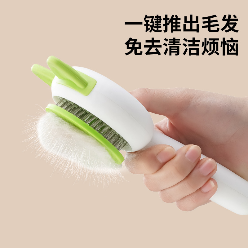 Pet massage and hair removal brush, universal pet comb for cats and dogs, pet supplies, electric hair pusher, double-sided hair removal gloves Application Scenario