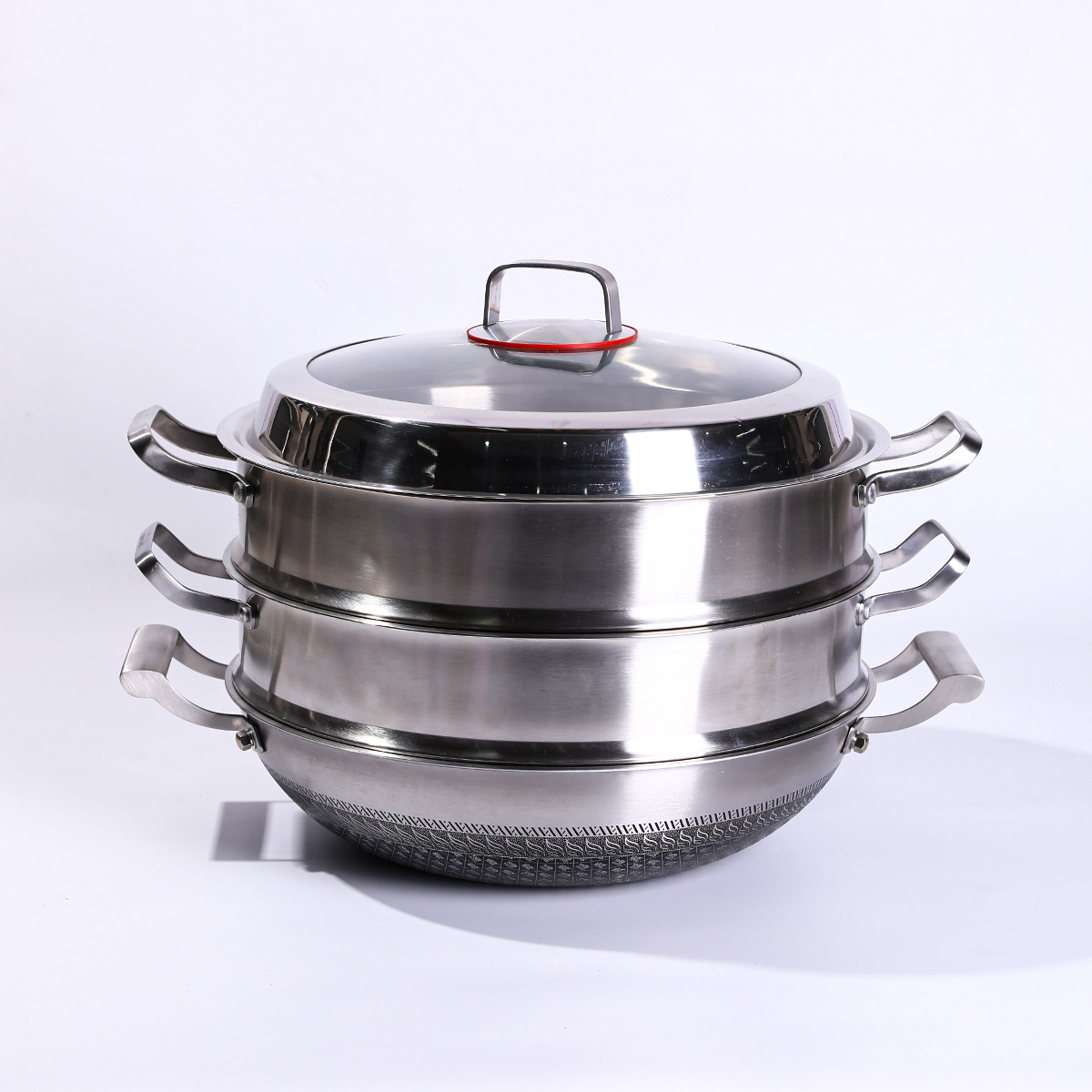 المقلاة المصنوعة من الفولاذ المقاوم للصدأ ذات الأذنين الكبيرة تعمِّق المقلاة المطبخة Specification image