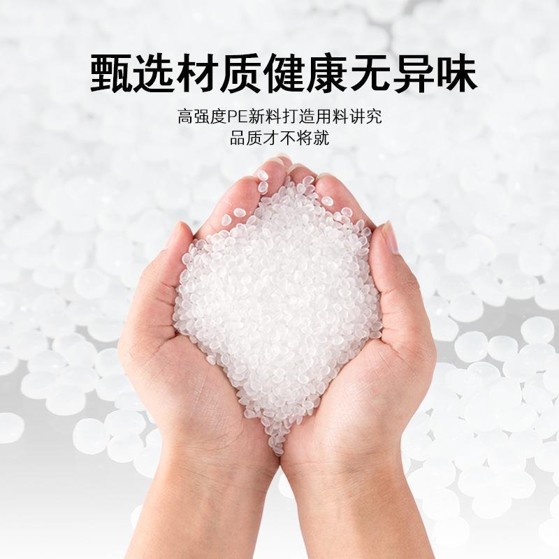 Thickened drawstring garbage bags for household use, not easy to break, extra-thick portable hand-held disposable plastic bags, large rolls for kitchen details Picture