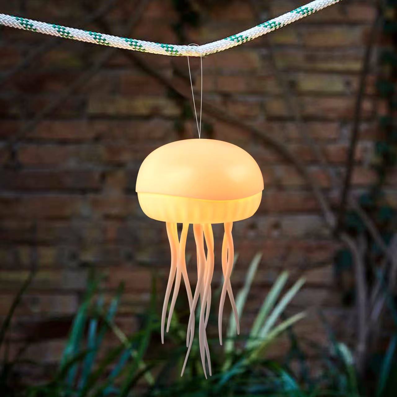 New jellyfish light, gradient floating light, sensing atmosphere night light, creative and novel decorative desktop light, voice-controlled Application Scenario