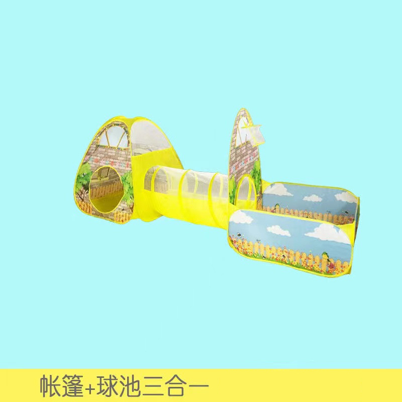 跨境亚马逊儿童帐篷游戏屋小房子海洋球池过家家花园别墅隧道帐篷产品图