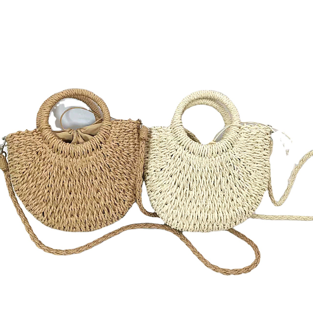 Bolsas de paja transfronteriza bolsas de paja fresca de verano bolsas de paja tejidas bolsos de mujer bolsos de mujer bolsas de paja tejidas bolsas de paja tejidas Specification image