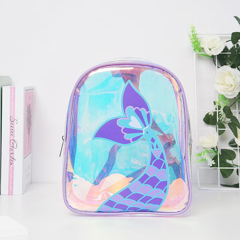 Student schoolbag, children's kindergarten backpack, laser dazzling sequin fishtail embroidery backpack, lightweight, fashionable and cute Application Scenario