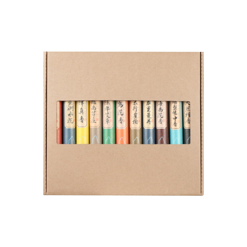 11-flavor incense gift box: Agarwood combination Sandalwood Incense, household indoor natural mugwort coil incense, Tibetan incense, Buddhist Incense, and Incense Item Picture