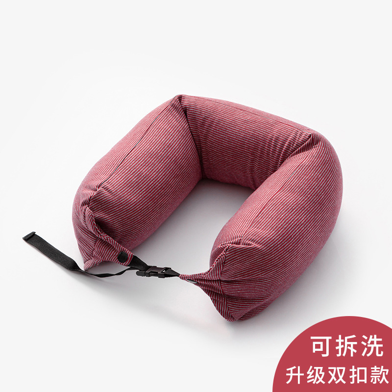 Almohada sin impresión u almohada protector de cuello almohada multifunción hogar coche avión almohada de respaldo de cintura almohada de viaje almohada cilíndrica japonesa Item Picture