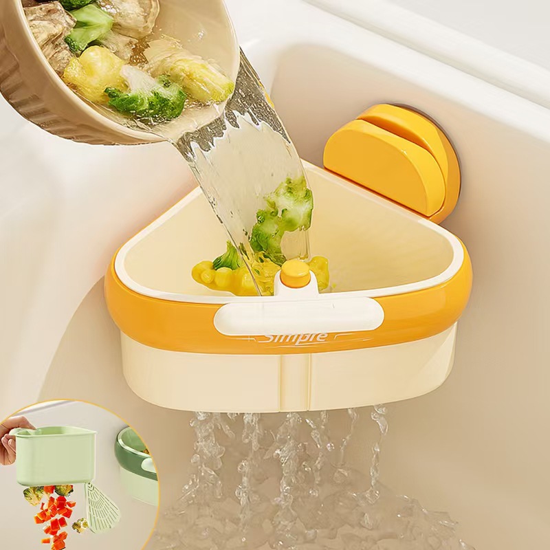 Nordic dry-wet separation draining basket, kitchen draining basket, sealed jar, filter screen, bowl rack, storage wonder Specification image