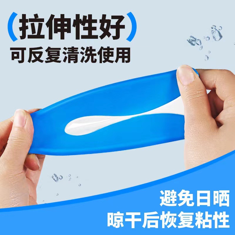 Silicone heel half pad for bone spurs, shock absorption and pain relief for men and women during long-term standing exercise, soft and elastic to relieve heel pain and Achilles tendinitis insole Specification image