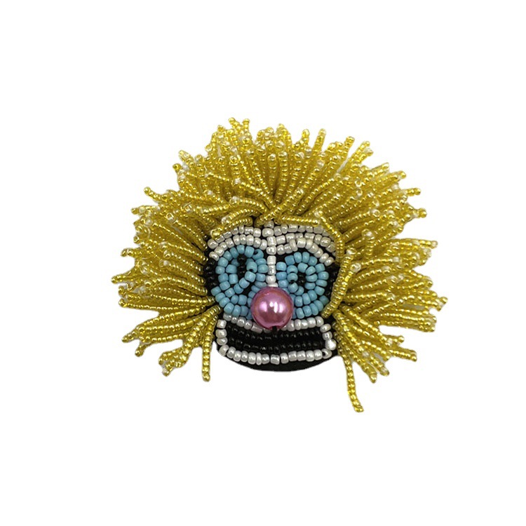 Customized hand-sewn flower rice beads, clown beading accessories, clothing accessories, DIY heavy industry fabric stickers Item Picture