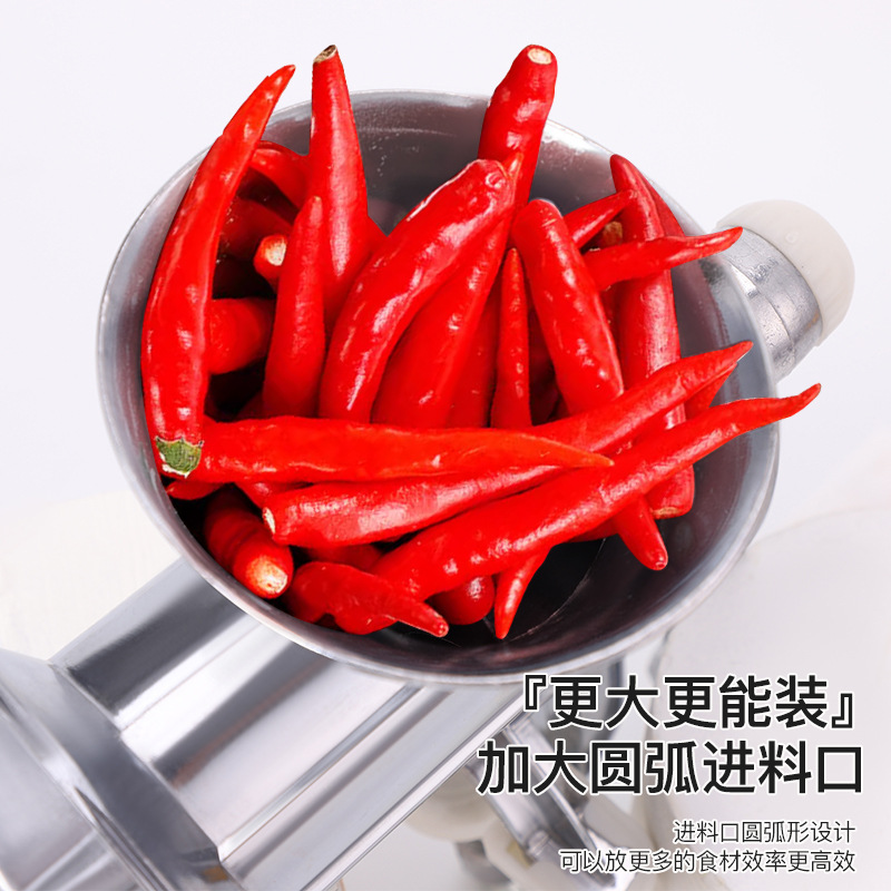 Multi-functional meat mincing and sausage stuffing machine, household hand-cranking small aluminum alloy sausage stuffing machine, sausage grinder, meat grinder Application Scenario