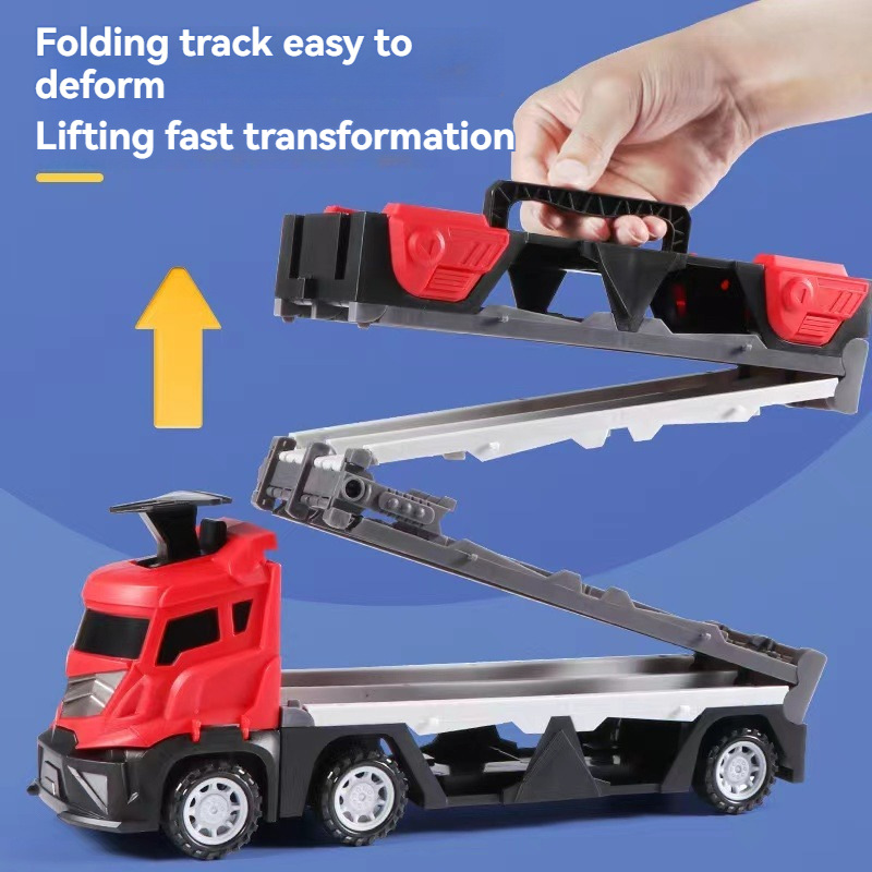 Cross-border children's toys Amazon electric Music catapult track car Boy sliding set car Application Scenario