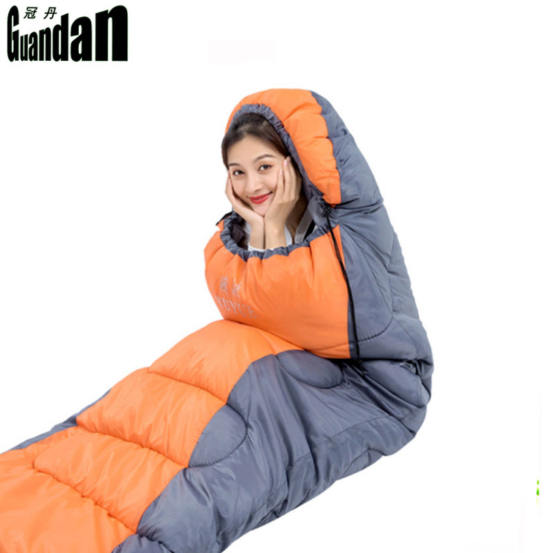Envelope-style camouflage outdoor sleeping bags for spring, summer, autumn and winter, camping sleeping bags, outdoor adult cotton sleeping bags