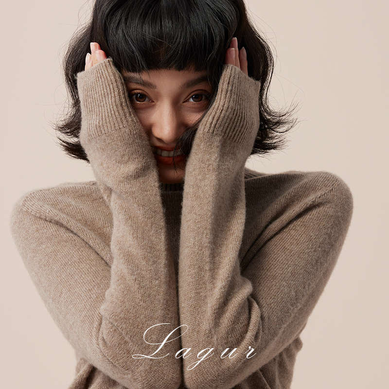 毛衣/打底衫高领/打底针织毛衣/毛衣女宽松韩版/羊绒衫产品图