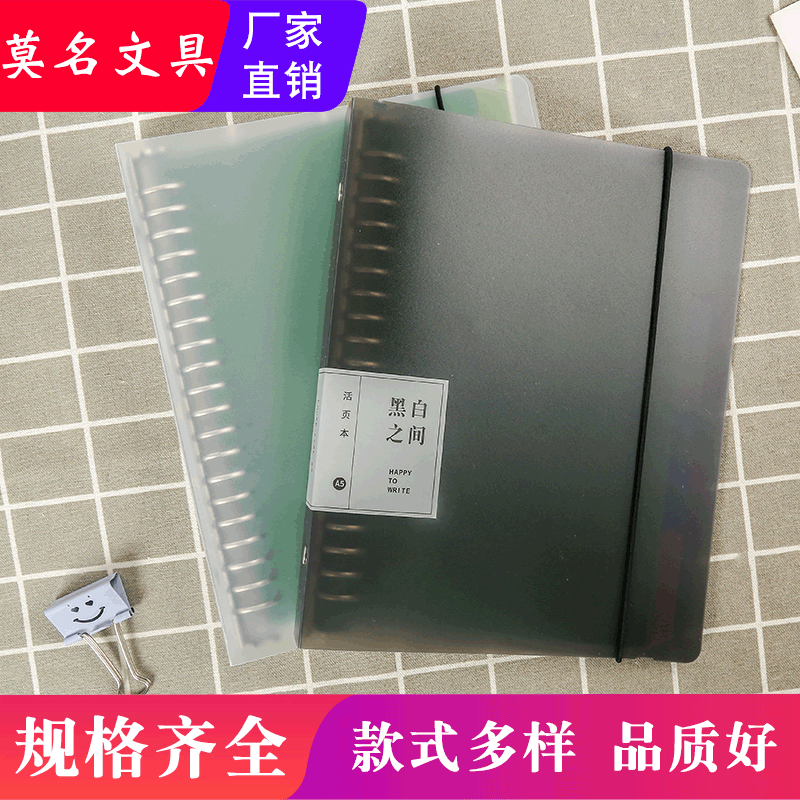 Wholesale a4 loose-leaf notebooks, b5 large notebooks, core cover loose-leaf notebooks, metal loose-leaf clamps, folders, business Application Scenario