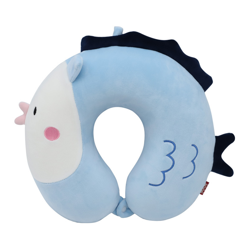 Order memory foam fish U-shaped pillow, Kanglewu Cartoon cute animal neck pillow, car neck customization order Item Picture