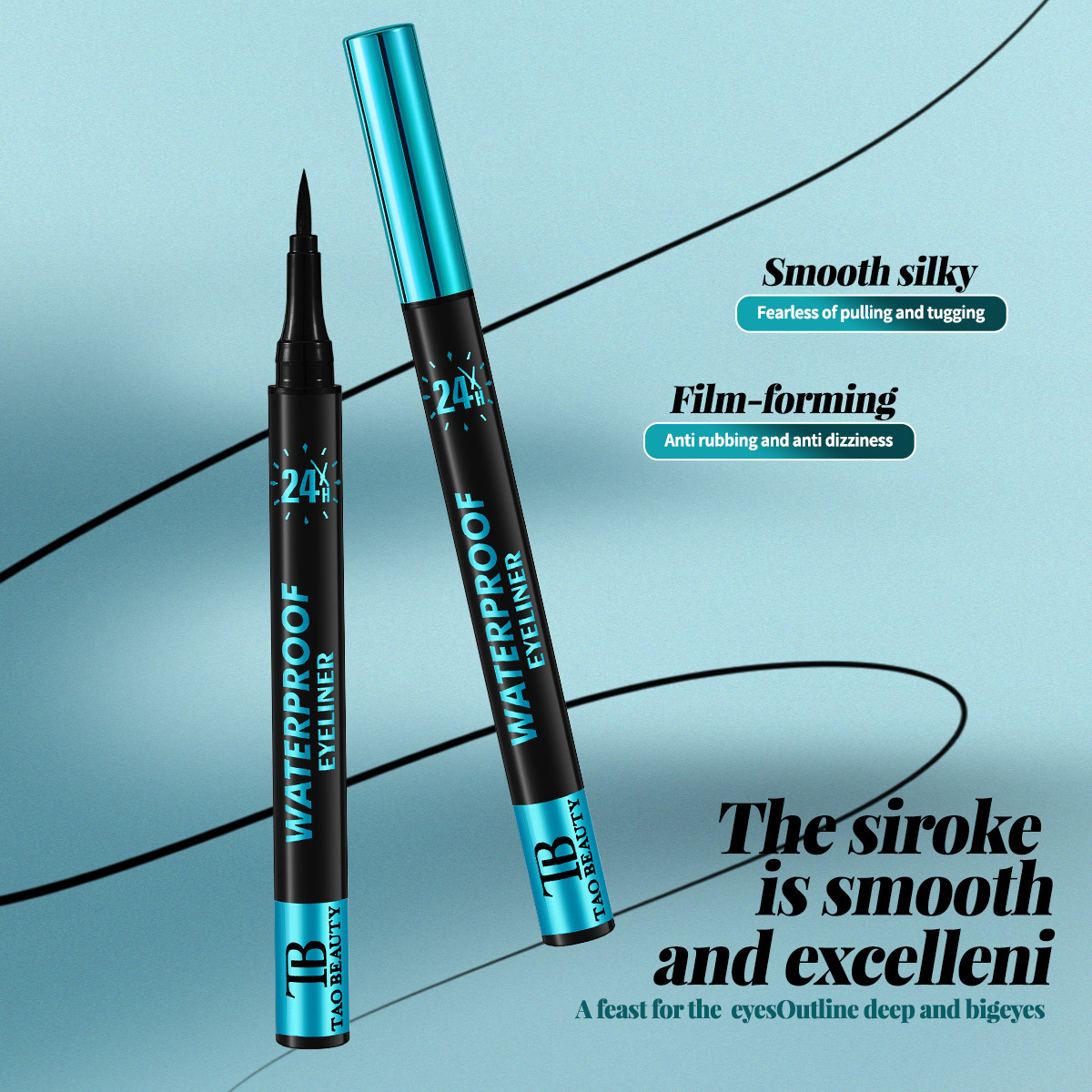 【 Cross-border Exclusive 】Tao Beauty Eyeliner Pencils: Long-lasting, Non-smudging, Waterproof and sweat-proof Eyeliner Pencils wholesale Specification image