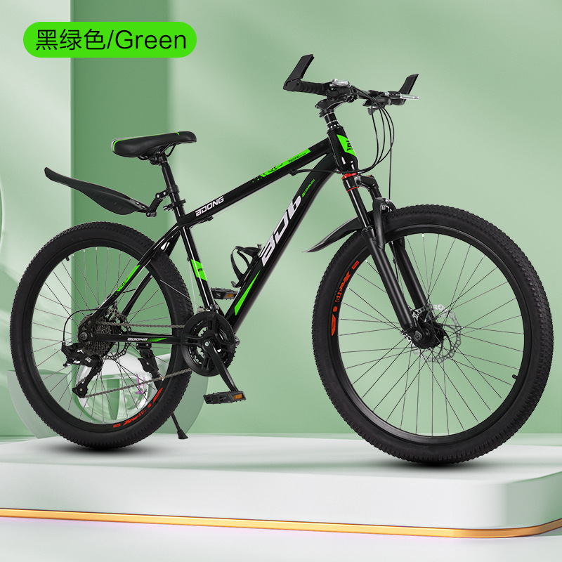 26-inch mountain bike, multi-speed mountain bike, front and rear dual disc brakes, off-road bike, 24-inch 21-speed bicycle