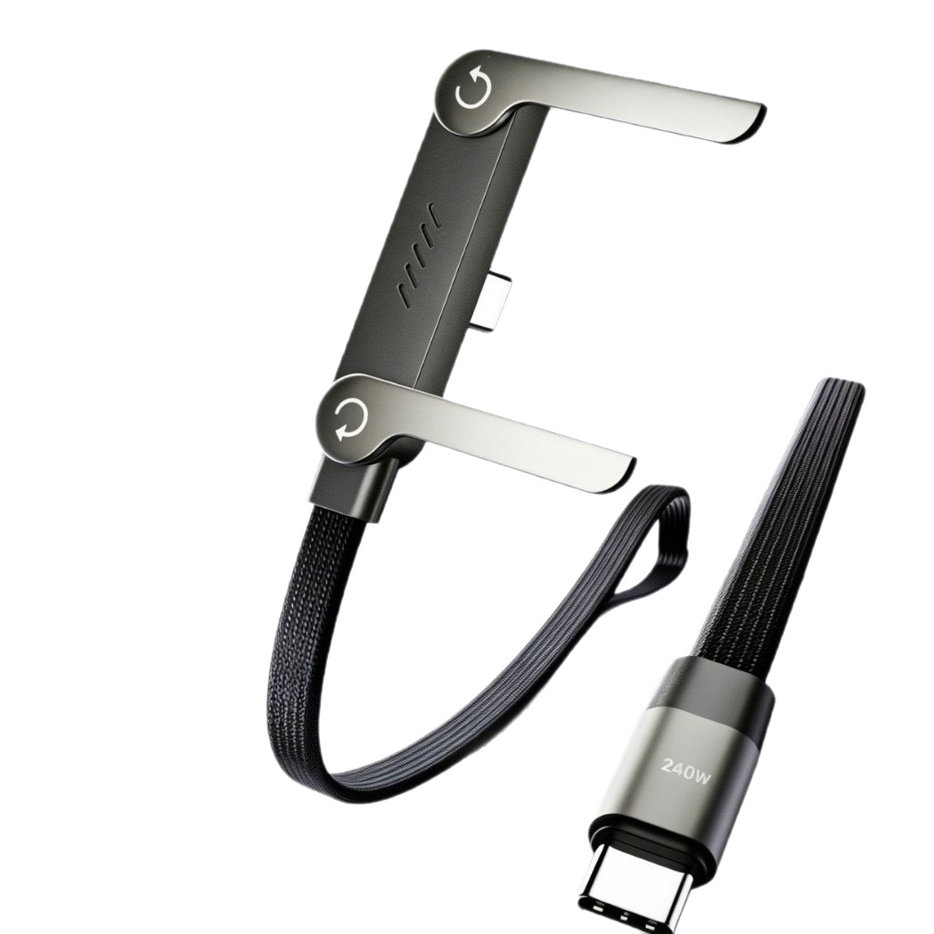 The 240w mobile phone stand multi-functional fast charging data cable is suitable for charging iPhone15, 17 mobile phones, tablets and mobile games Item Picture