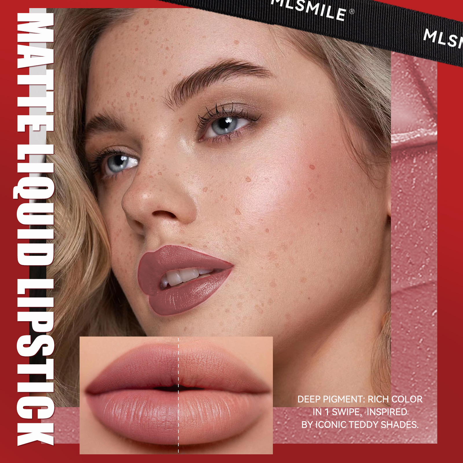 Cross-Border Exclusive Matte Lipstick Set, Non-Stick Cup Matte Lip Gloss, Foreign Trade Makeup, Waterproof And Non-Fading Teddy Lip Gloss Specification drawing