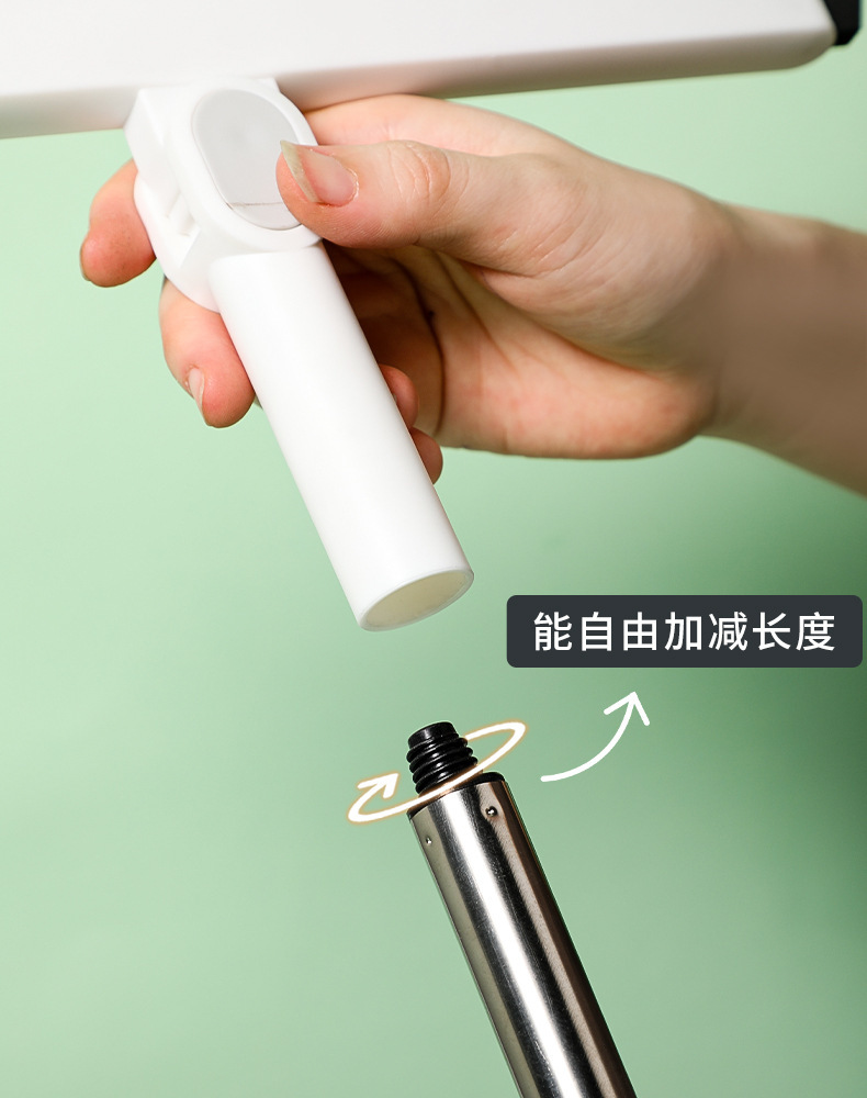 110AAC long-handled floor scraper, bathroom and kitchen cleaning water scraper, floor cleaning brush, detachable handle glass wiper Specification image