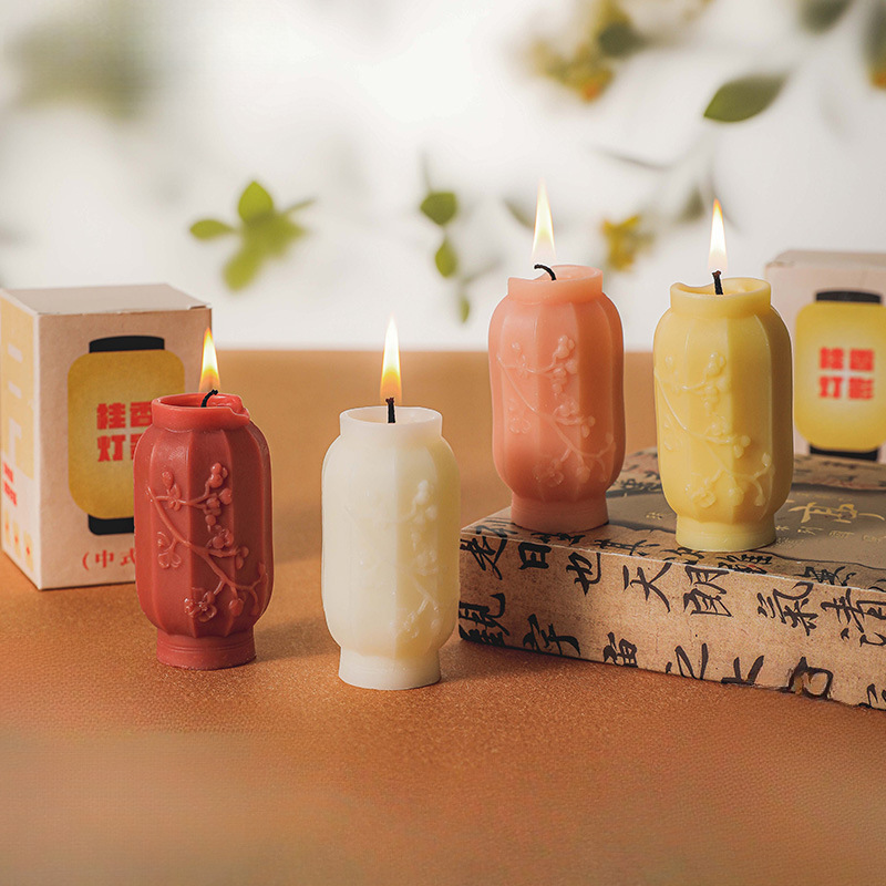 Festival de mediados de otoño laurel flower light vela perfumada estilo chino perfume acompañante regalo de la mano vela de forma creativa al por mayor details Picture