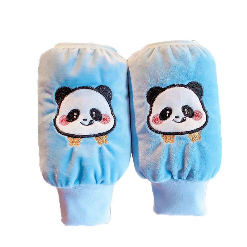 Children's sleeves, warm and protective sleeves for boys and girls in autumn and winter, hand sleeves, baby anti-dirt and anti-stain, medium and long student sleeves Item Picture