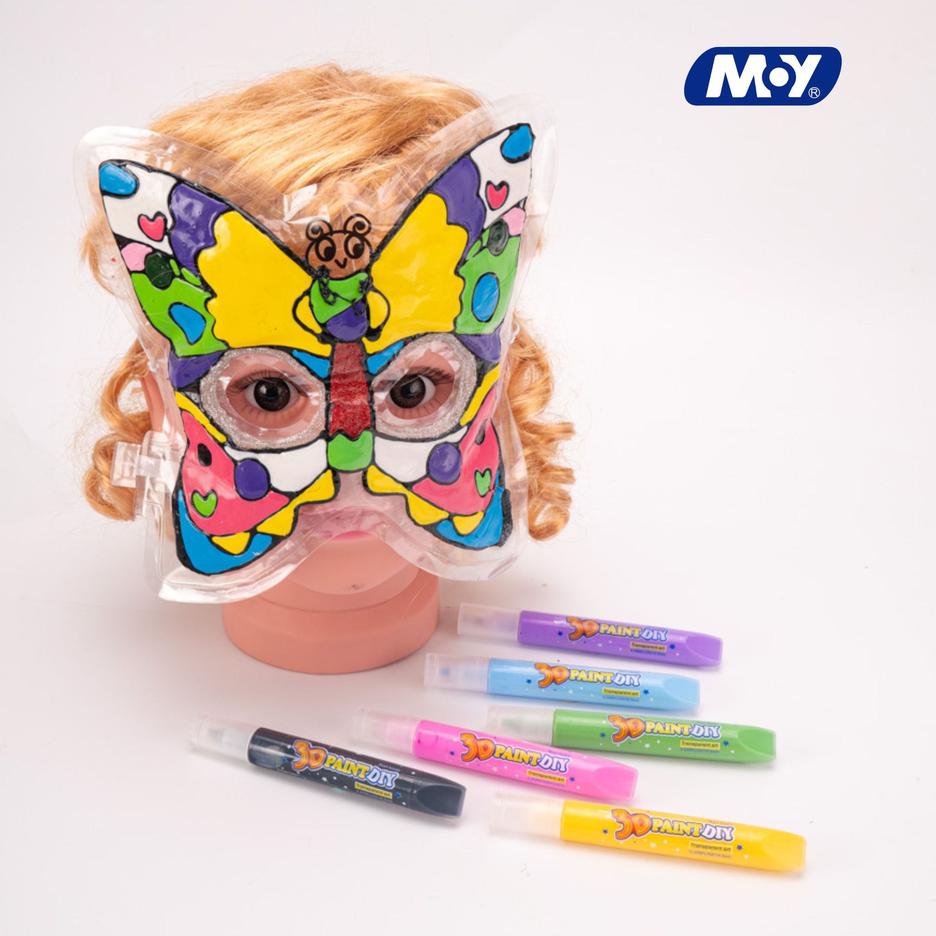 Children's gifts, diy plastic painting material kits, graffiti animal masks, kindergarten art toys, coloring, no baking required Specification image