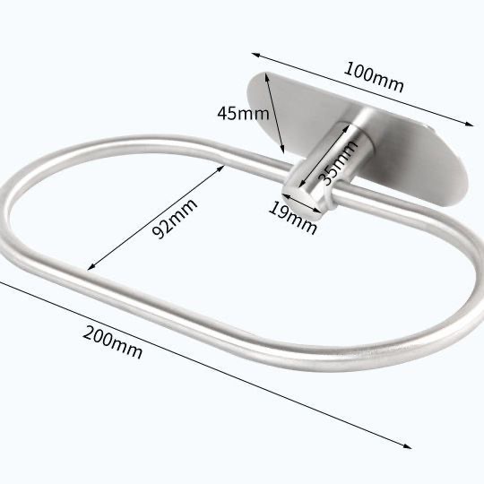 Stainless steel wholesale round towel rack, bathroom ring hanging, circular ring hand towel, new towel bar, no need for drilling Application Scenario