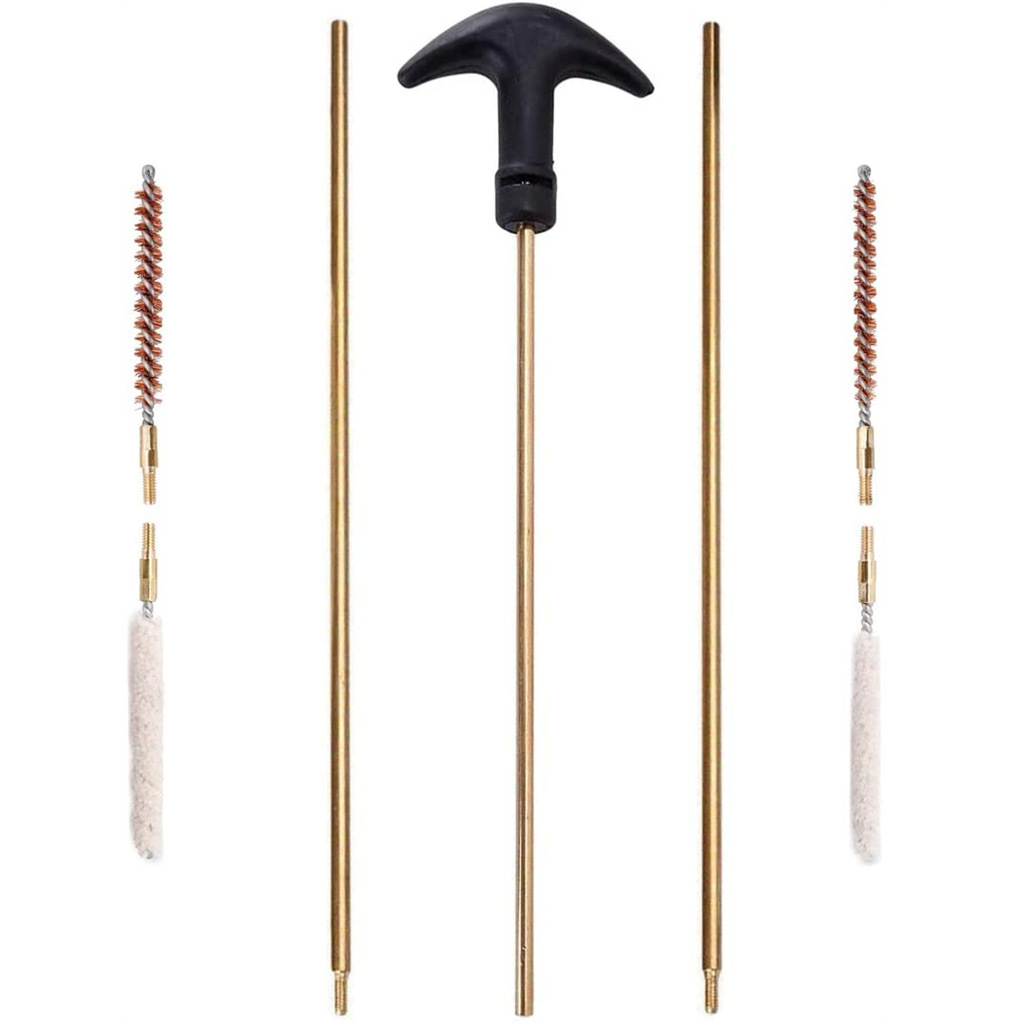 Cross-border bestseller supply.17.22 caliber barrel cleaning, maintenance and care set, brass material gun brush set full figure